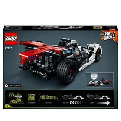 LEGO 42137 Technic Formula E Porsche 99X Electric, Rennauto für Jungen und Mädchen, Modellauto-Bausatz, Spielzeugauto mit Rückziehmotor, Geschenk zu Weihnachten