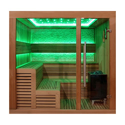 EO-SPA Sauna E1243C rote Zeder/180x160/9kW EOS Cubo