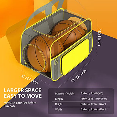 Transporttasche für Katzen und Hunde, von Fluggesellschaften Zugelassen, Katzen Transportbox, Tragbar, Faltbar, für Haustiere, Katzentransportbox