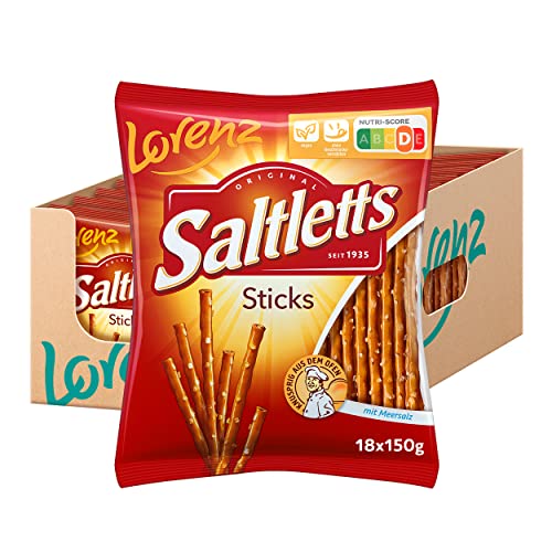 Lorenz Snack World Saltletts Sticks Classic, 18er Pack (18 x 150 g Beutel)