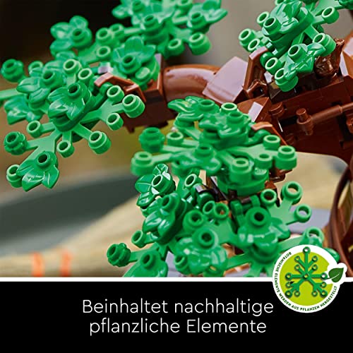 LEGO 10281 Icons Bonsai Baum, Kunstpflanzen-Set zum Basteln für Erwachsene, Zimmerdeko, Geschenkidee, Botanik-Kollektion, Home Deko