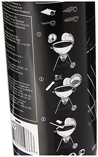 Weber 17875 Grillrost-Reiniger, 300 ml, Nebelspray, löst Fett- und Speisereste, schwarz