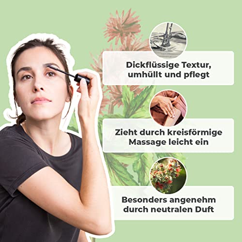 RIZINUSÖL BIO | 100% Rein, Natürlich & Kaltgepresst | Wimpern, Augenbrauen, Körper, Haare, Bart, Nägel | Vegan & Cruelty Free | Castor Oil | Glasflasche + Pipette + Pumpe + Mascara Kit (50ml)