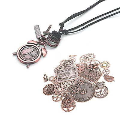 40 Stück Steampunk Anhänger Charms, Metall Retro Zahnrad Charms, Antike Anhänger Steampunk Charms Schmuck DIY