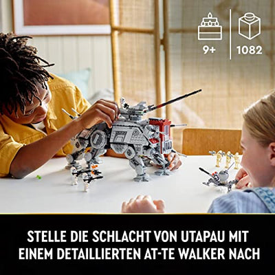 LEGO 75337 Star Wars at-TE Walker, Bewegliches Spielzeugmodell, Set mit Minifiguren inkl. 3 Klonsoldaten, Kampfdroiden und Zwergspinnendroide, Geschenk zu Weihnachten