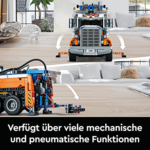 LEGO 42128 Technic Schwerlast-Abschleppwagen, Modellbauset, Technik für Kinder, Kran-Spielzeug, Geschenk für Mädchen und Jungen ab 11 Jahre