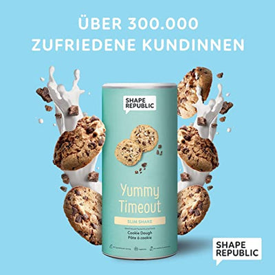 Shape Republic Slim Shake Cookie Dough (300g) | Gewichtsmanagement Shake für Frauen | proteinreicher Diät Shake zum Abnehmen | vollwertiger Mahlzeitenersatz mit 23 wertvollen Vitaminen