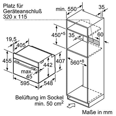 Siemens CM633GBS1 iQ700 Backofen Elektro / 45 L / Edelstahl / Integrierte Mikrowelle / LED-Innenbeleuchtung