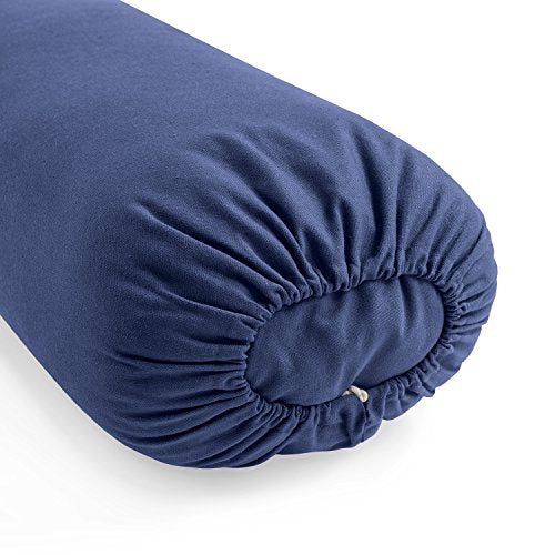 Lotuscrafts Yoga Bolster für Yin Yoga - Yogabolster mit Kapokfüllung - Waschbarer Bezug aus Baumwolle - Yogakissen Groß für Restorative Yoga - Large (72 x 30 x 20 cm)