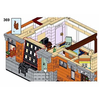 OLOK Modular Haus Modell Bausatz, MOC-79570, 4642 Klemmbausteine Modular 3-layer Haus Freunde Wohnung Modell Bausteine, Kompatibel mit Lego Creator