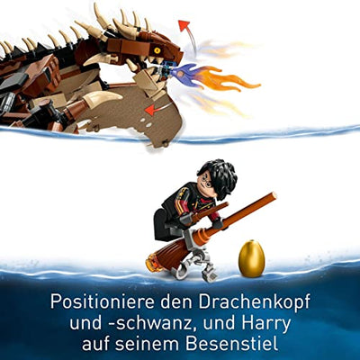 LEGO 76406 Harry Potter Ungarischer Hornschwanz, Drachen Spielzeug, Figur aus der Wizarding World, Fanartikel, Zimmer-Deko Geschenk