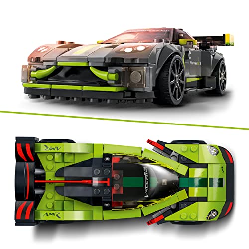 LEGO 76910 Speed Champions Aston Martin Valkyrie AMR Pro & Vantage GT3, Bausatz mit 2 Rennwagen, Modellautos für Kinder ab 9 Jahre, 2022 Kollektion