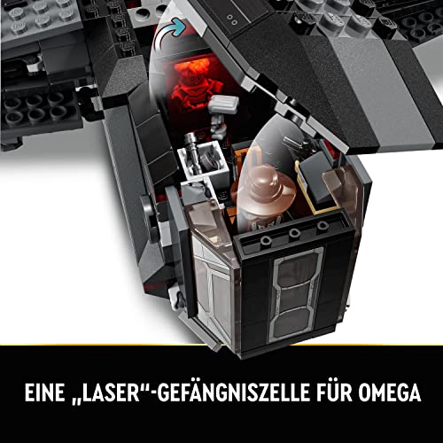 LEGO 75323 Star Wars Die Justifier, baubares Spielzeug Sternenschiff mit Cad Bane Minifigur und Droide Todo 360, The Bad Batch Set für Kinder, Geschenk zu Weihnachten