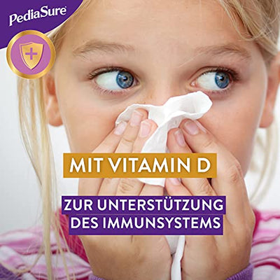 Pediasure Shake Vanille – Nahrungsergänzungsmittel für Kinder, Shake mit 27 Vitaminen und Mineralien, Protein und Omega 3 und 6 -ab 1 Jahr, 400 g