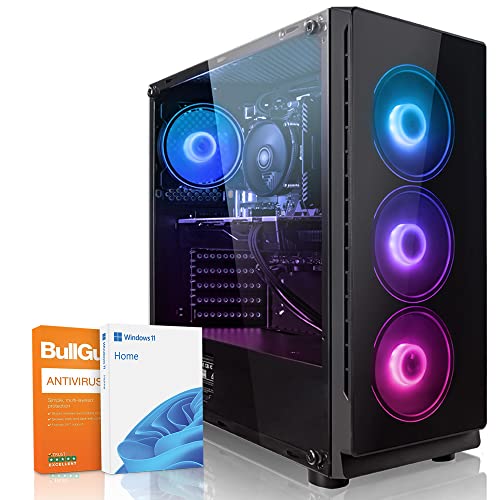 Megaport Gaming PC Jet II AMD Ryzen 5 5600 6X 4.40GHz Turbo • Windows 11 • Nvidia GeForce RTX3050 8GB • 16GB 3200 MHz DDR4 • 1TB M.2 SSD • WLAN • Gamer pc Computer Gaming rechner