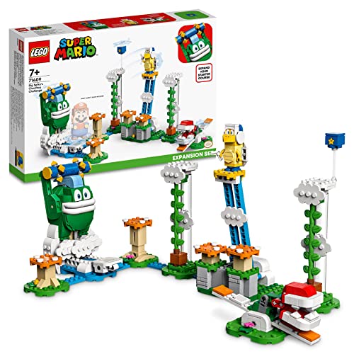 LEGO 71409 Super Mario Maxi-Spikes Wolken-Challenge – Erweiterungsset, Spielzeug Set mit 3 Gegner Figuren inkl. Bumerang-Bruder und Piranha-Pflanze