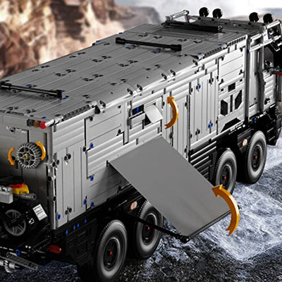 LOTFUN Technik Geländewagen LKW, 8x8 Wohnmobil Truck Kompatibel mit Lego Technic Auto - 6080 Teilen, 75 x 19,5 x 35,2cm