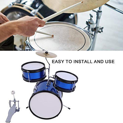 【𝐎𝐬𝐭𝐞𝐫𝐟ö𝐫𝐝𝐞𝐫𝐮𝐧𝐠𝐬𝐦𝐨𝐧𝐚𝐭】 mit Installationshalterung Set Kid Drum Kit, musikalische Ausbildung Children Drum Kit, professionelles Metal Weihnachtsgeschenk zum Spielen für Anfänger