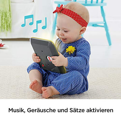 Fisher-Price CDG57 - Lernspaßtablet, mit Geräuschen, Musik und Lichtern, 3 Entwicklungsstufen, Babyspielzeug ab 12 Monaten