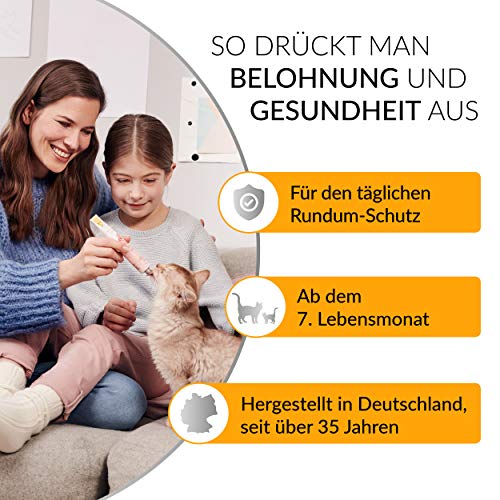 GimCat Multi-Vitamin Paste - Gesunder Katzensnack aktiviert Abwehrkräfte und stärkt das Immunsystem - 1 Tube (1 x 200 g)