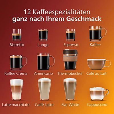 Philips Series 5400 Kaffeevollautomat – LatteGo Milchsystem, 12 Kaffeespezialitäten, Intuitives Display, 4 Benutzerprofile, Schwarz (EP5441/50)