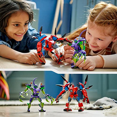 LEGO Marvel 76219 Spider-Mans und Green Goblins Mech-Duell, Superheroes Set mit Action-Figuren, Spielzeug zum Bauen für Kinder ab 7 Jahren