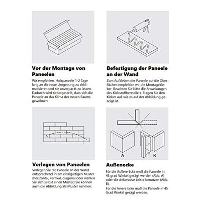 Wandverkleidung aus Holz 3D Optik Natürliches Birke Holz Wandpaneele Wanddekoration Holzverkleidung Holzwand Wanddesign von Wooden Wall Design model Acuto. (1m2)