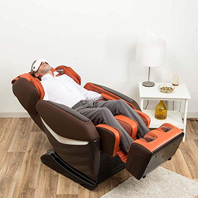 KENSHO® Massagestuhl - Orange (Modell 2022) - Schwerkraft undNull-Raum, Luftdrucktherapie, Fußreflextherapie, Rückenthermotherapie, intelligentes Körperscansystem, 3D-Surround-Sound, Bluetooth