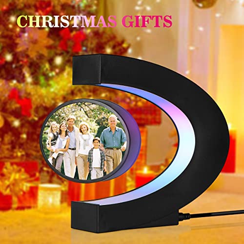 VGAzer Magnetische Levitation Fotorahmen mit LED-Leuchten Home Decor Weihnachtsgeschenke für Kinder