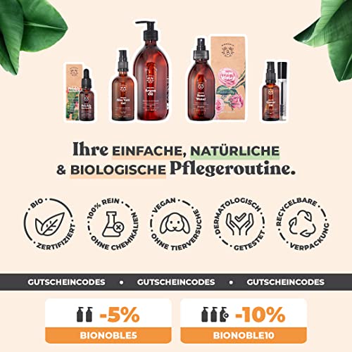 RIZINUSÖL BIO | 100% Rein, Natürlich & Kaltgepresst | Wimpern, Augenbrauen, Körper, Haare, Bart, Nägel | Vegan & Cruelty Free | Castor Oil | Glasflasche + Pipette + Pumpe + Mascara Kit (50ml)