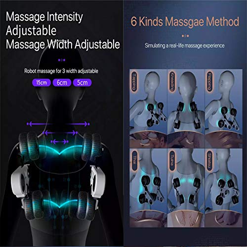 Lzour 4D Ganzkörper-Massagestuhl, Null-Gravity-Computerkörper-Scan, automatische Höheneinstellung und drahtlose Fernbedienung, Heizvibrator Shiatsu-Knetung,Beige