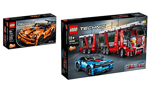 Steinchenwelt Lego® Technic 2er Set: 42093 Chevrolet Corvette ZR1 + 42098 Autotransporter