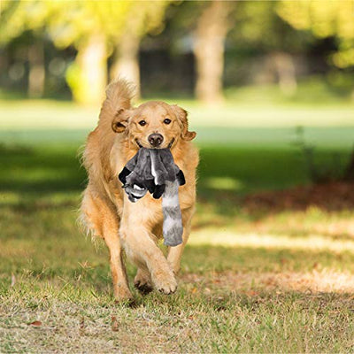 YAMI 3 Pack Hund Quietschende Kauen Spielzeug Keine Füllung Hund Spielzeug Plüsch Tier Hundespielzeug für Kleine Medium Hund