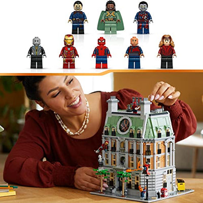 LEGO 76218 Marvel Sanctum Sanctorum, 3-stöckiges Modular Building Set mit Doctor Strange und Iron Man Minifiguren, Sammlerstück Avengers: Endgame