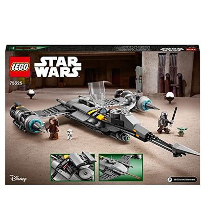 LEGO 75325 Star Wars Der N-1 Starfighter des Mandalorianers aus Das Buch von Boba Fett, Spielzeug zum Bauen, Set mit Figur des Baby Yoda, Geschenk zu Weihnachten