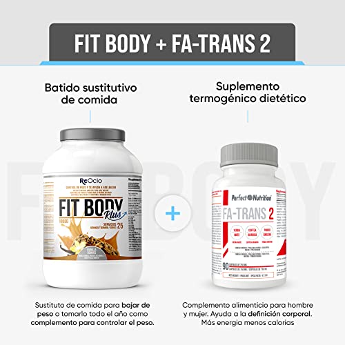 Diät shakes zum abnehmen 1kg + Fat burner 90 pills | Mit Kollagen Effektive Schlankheitsformel Mahlzeitenersatz | Protein für eine schnelle Fettverbrennung (Vanille 1kg + Fatrans)