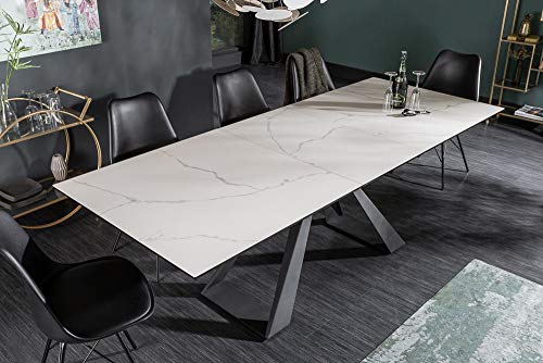 riess-ambiente.de Ausziehbarer Esstisch Concord 180-230cm Marmor-Optik aus Keramik Esszimmertisch Konferenztisch Tisch