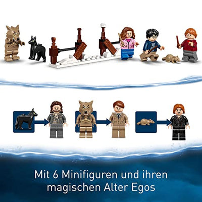 LEGO 76407 Harry Potter Heulende Hütte und Peitschende Weide, 2in1 Set aus der Gefangene von Askaban, Fanartikel aus der Wizarding World, tolle Geschenk-Idee