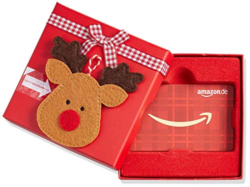 Amazon.de Geschenkkarte in Geschenkbox (Rentier)