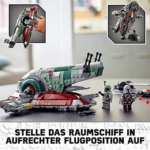 LEGO 75312 Star Wars Boba Fetts Starship™, Bauset für Kinder ab 9 Jahren, Mandalorian-Modell mit 2 Minifiguren