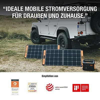 Jackery Solargenerator 1000, 1002WH Tragbare Powerstation mit 2* SolarSaga 100W Solarpanels, 2*230V 1000W AC Steckdose mobile Stromversorgung für Wohnmobil Outdoor, Heimwerken und als Notstromaggregat