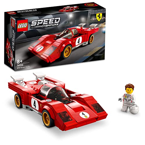 LEGO 76906 Speed Champions 1970 Ferrari 512 M Bausatz für Modellauto, Spielzeug-Auto, Rennwagen für Kinder, 2022 Kollektion