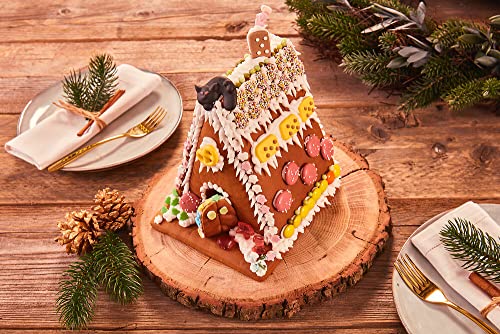 Dr. Oetker Knusper-Häuschen, Lebkuchenhaus und Dekorierset zum Basteln und Verzieren für die Weihnachtszeit - 403 g