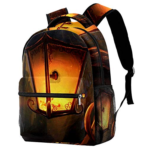 LORVIES Magic Lantern Light Casual Rucksack Schulterrucksack Büchertasche für Schule Studenten Reisetaschen