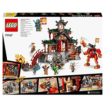 LEGO 71767 NINJAGO Ninja-Dojotempel Meister des Spinjitzu, Gebäude-Set mit Lloyd, Kai und Schlangen-Actionfiguren, Spielzeug ab 8 Jahren