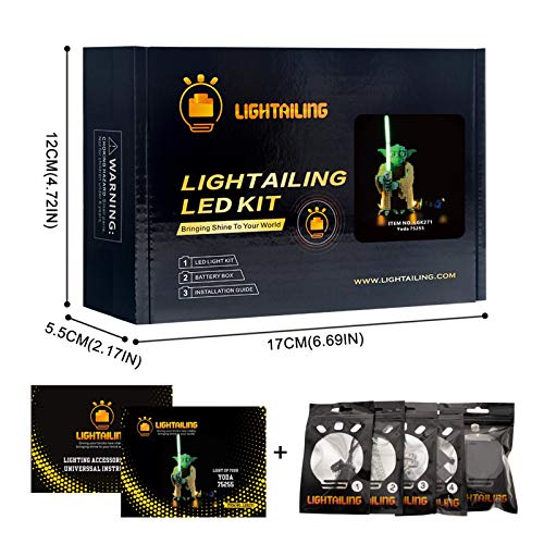 LIGHTAILING Licht-Set Für (Star Wars Yoda) Modell - LED Licht-Set Kompatibel Mit Lego 75255(Modell Nicht Enthalten)