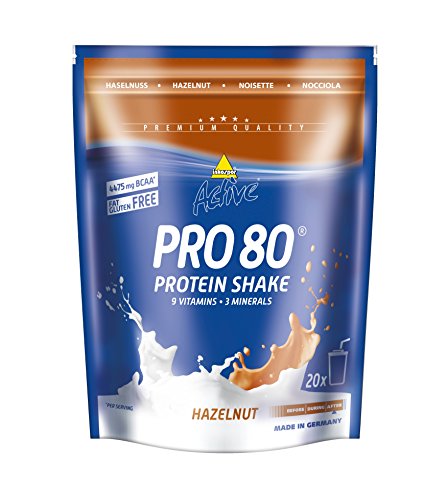 Inkospor Active Pro 80 Protein Shake, Haselnuss, 500g Beutel