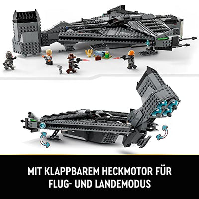 LEGO 75323 Star Wars Die Justifier, baubares Spielzeug Sternenschiff mit Cad Bane Minifigur und Droide Todo 360, The Bad Batch Set für Kinder, Geschenk zu Weihnachten