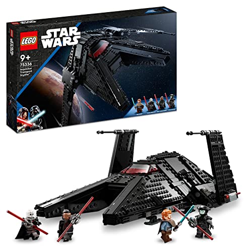 LEGO 75336 Star Wars Die Scythe - Transportschiff des Großinquisitors, Spielzeug-Raumschiff mit Shootern, Ben Kenobi, Lichtschwertern, Obi-Wan Kenobi Set, Geschenk zu Weihnachten