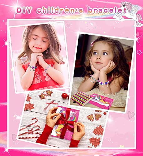 Mädchen Geschenke 6 7 8 9 10 11 Jahre, Charm Armband Kit DIY Spielzeug Basteln Mädchen 4 5 6 7 8 9 Jahre Geschenke für Mädchen Weihnachtsgeschenke für Mädchen Geschenk Geschenke 5-12 Jahre